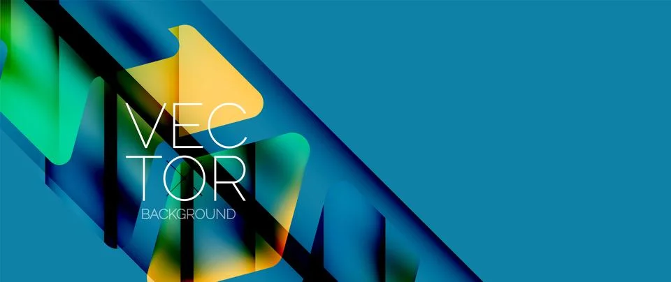 Fluid gradient arrow geometric minimal background. Vibrant, captivating liquid Stock Illustration
