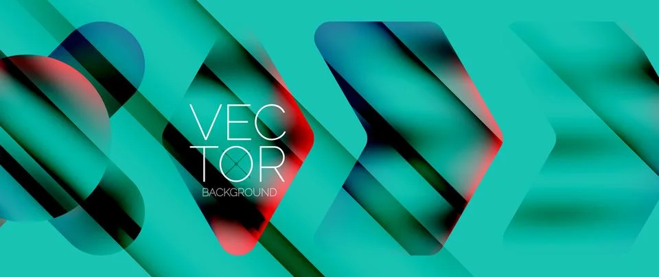 Fluid gradient arrow geometric minimal background. Vibrant, captivating liquid Stock Illustration
