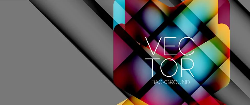 Fluid gradient arrow geometric minimal background. Vibrant, captivating liquid Stock Illustration