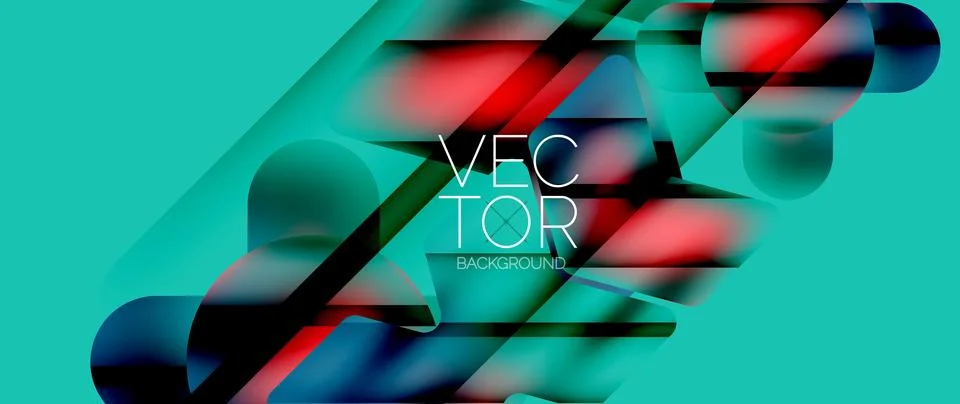 Fluid gradient arrow geometric minimal background. Vibrant, captivating liquid Stock Illustration