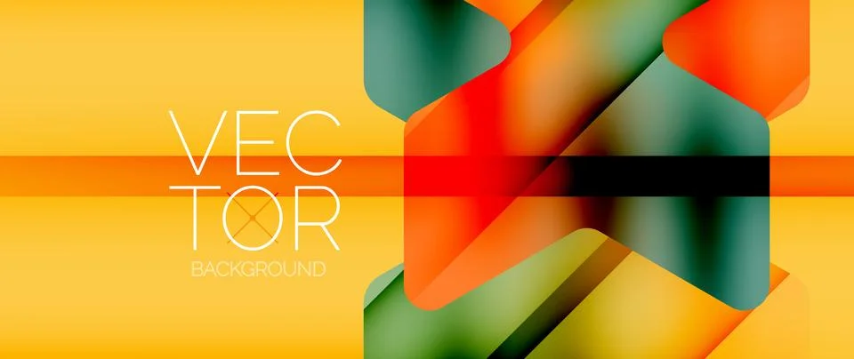 Fluid gradient arrow geometric minimal background. Vibrant, captivating liquid Stock Illustration
