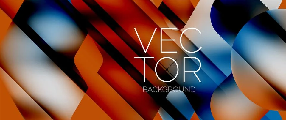 Fluid gradient arrow geometric minimal background. Vibrant, captivating liquid Stock Illustration