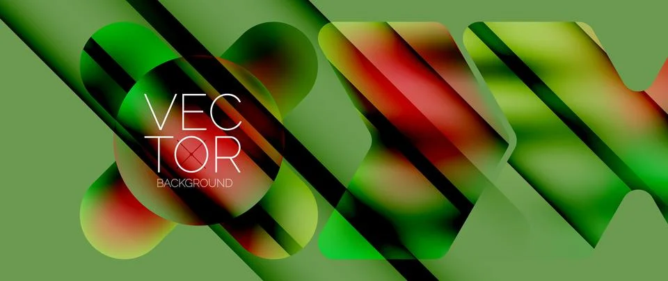 Fluid gradient arrow geometric minimal background. Vibrant, captivating liquid Stock Illustration