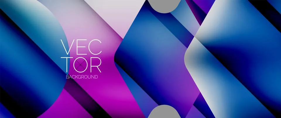 Fluid gradient arrow geometric minimal background. Vibrant, captivating liquid Stock Illustration