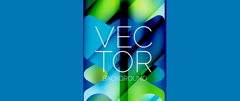 Fluid gradient arrow geometric minimal background. Vibrant, captivating liquid Stock Illustration