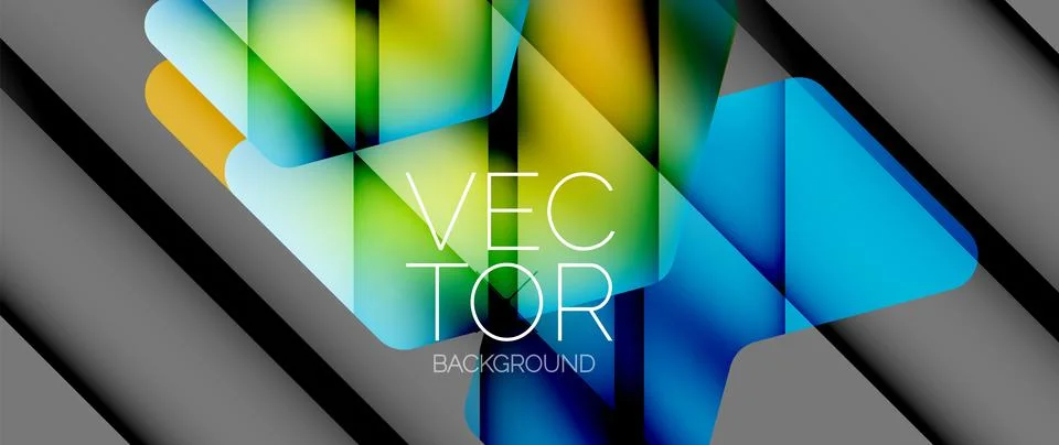 Fluid gradient arrow geometric minimal background. Vibrant, captivating liquid 스톡 일러스트