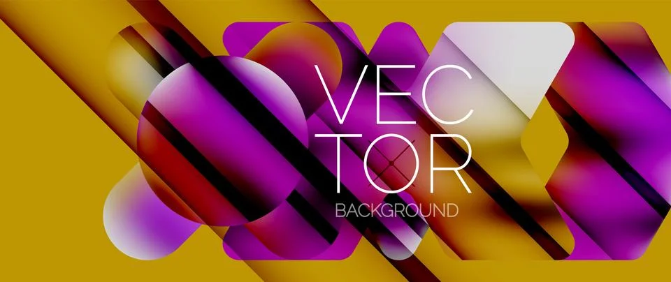 Fluid gradient arrow geometric minimal background. Vibrant, captivating liquid Stock Illustration