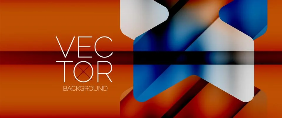 Fluid gradient arrow geometric minimal background. Vibrant, captivating liquid Stock Illustration
