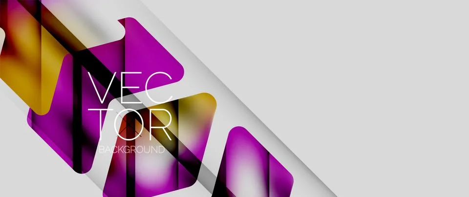 Fluid gradient arrow geometric minimal background. Vibrant, captivating liquid Stock Illustration