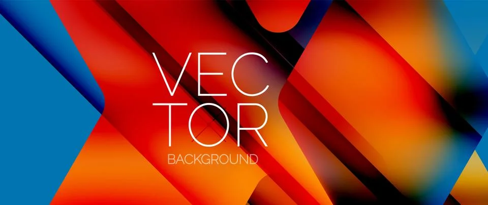 Fluid gradient arrow geometric minimal background. Vibrant, captivating liquid Stock Illustration