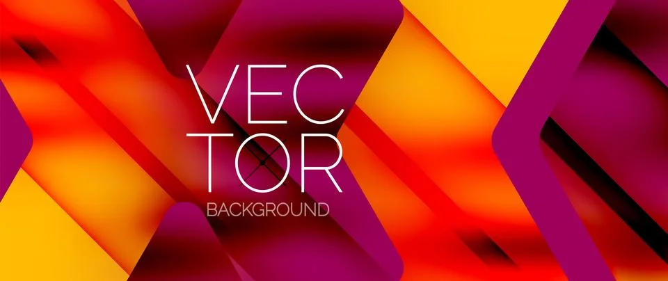 Fluid gradient arrow geometric minimal background. Vibrant, captivating liquid Stock Illustration