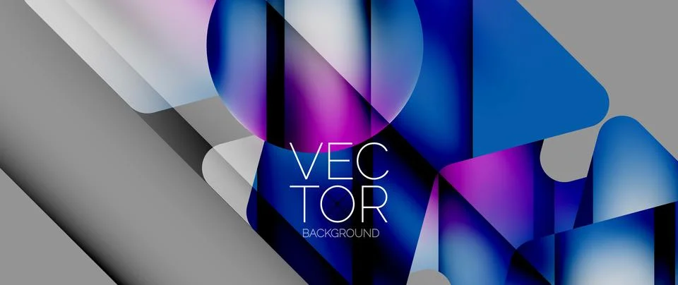 Fluid gradient arrow geometric minimal background. Vibrant, captivating liquid Stock Illustration