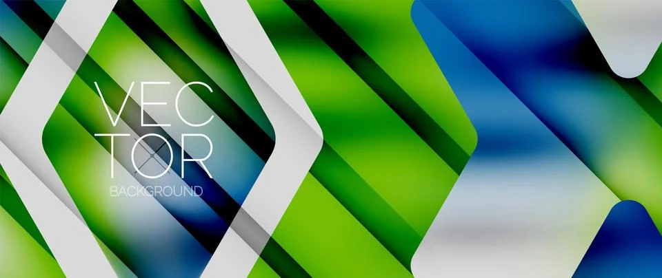 Fluid gradient arrow geometric minimal background. Vibrant, captivating liquid Stock Illustration