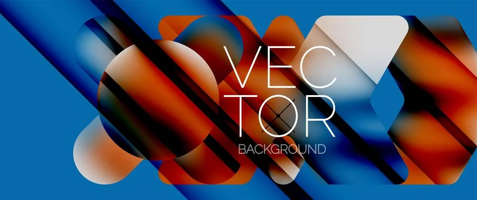 Fluid gradient arrow geometric minimal background. Vibrant, captivating liquid Stock Illustration