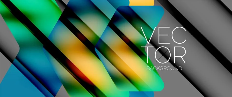 Fluid gradient arrow geometric minimal background. Vibrant, captivating liquid Stock Illustration