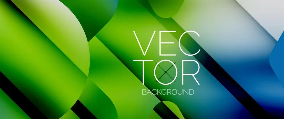 Fluid gradient arrow geometric minimal background. Vibrant, captivating liquid Stock Illustration
