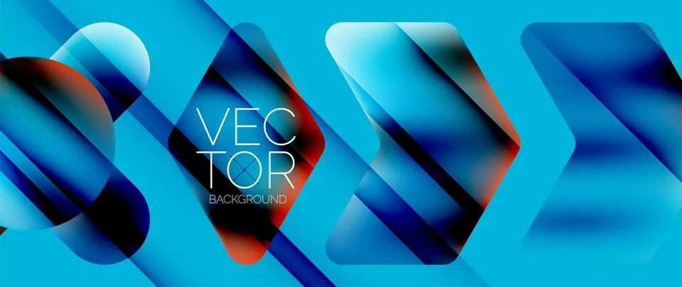 Fluid gradient arrow geometric minimal background. Vibrant, captivating liquid Stock Illustration