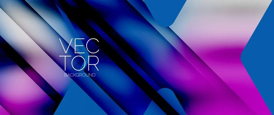 Fluid gradient arrow geometric minimal background. Vibrant, captivating liquid Stock Illustration