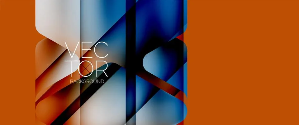 Fluid gradient arrow geometric minimal background. Vibrant, captivating liquid 库存插图