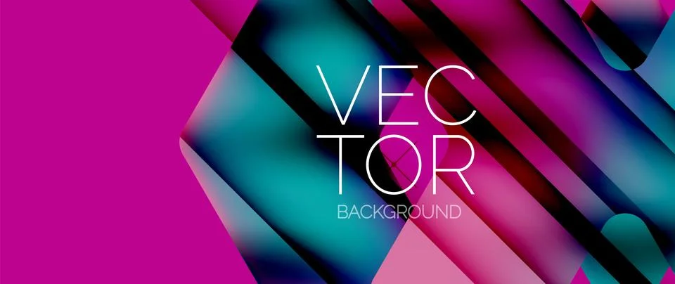 Fluid gradient arrow geometric minimal background. Vibrant, captivating liquid Stock Illustration