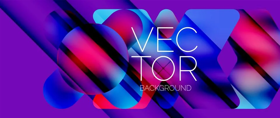 Fluid gradient arrow geometric minimal background. Vibrant, captivating liquid 库存插图