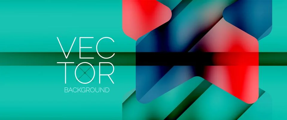 Fluid gradient arrow geometric minimal background. Vibrant, captivating liquid Stock-Illustration