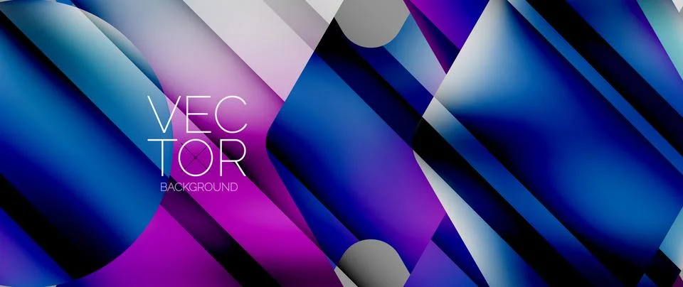 Fluid gradient arrow geometric minimal background. Vibrant, captivating liquid Stock-Illustration