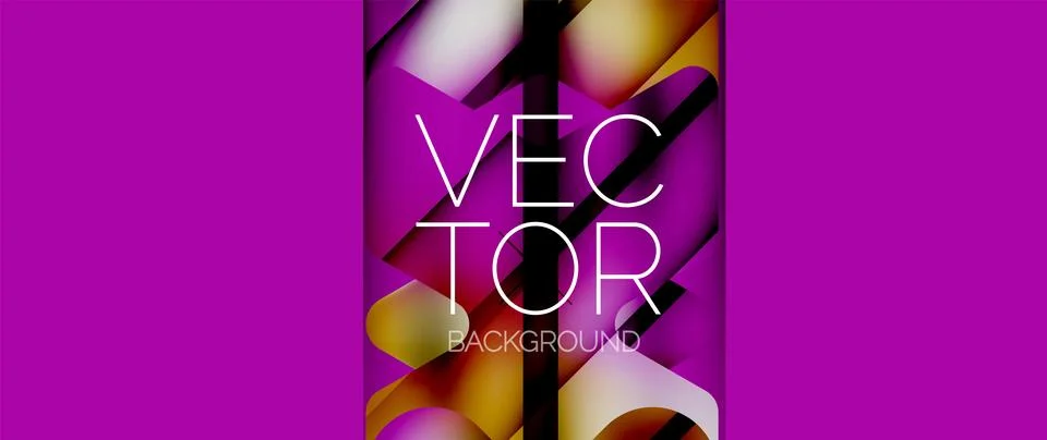 Fluid gradient arrow geometric minimal background. Vibrant, captivating liquid 库存插图