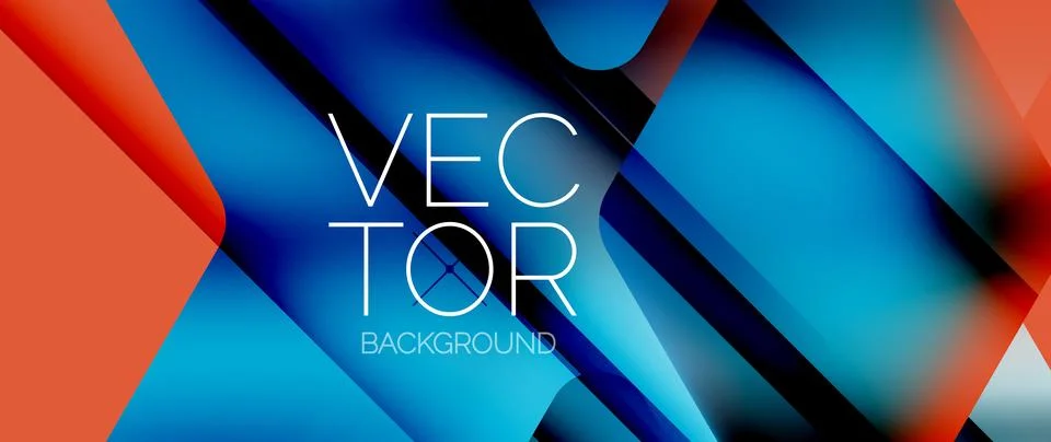 Fluid gradient arrow geometric minimal background. Vibrant, captivating liquid 库存插图