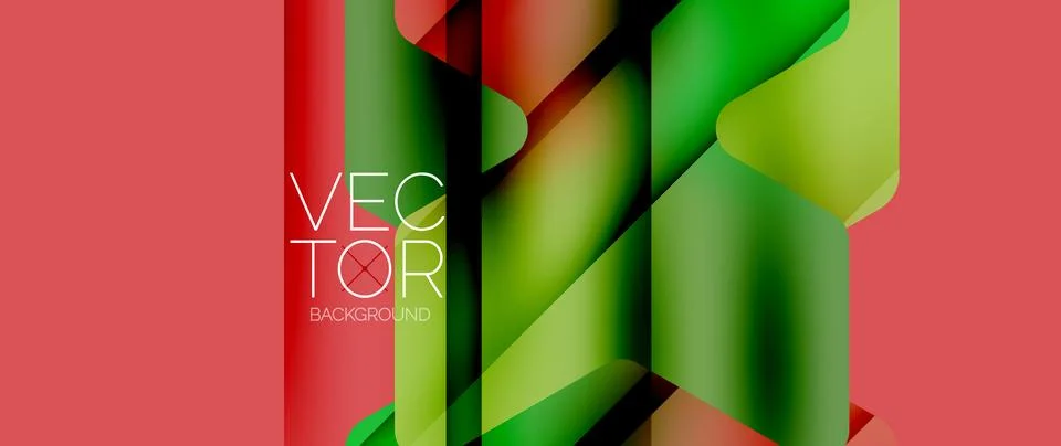 Fluid gradient arrow geometric minimal background. Vibrant, captivating liquid Stock Illustration