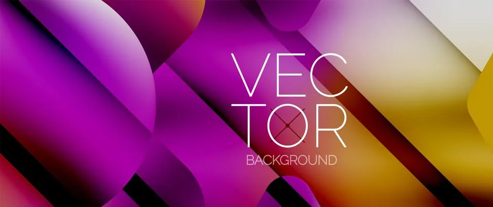 Fluid gradient arrow geometric minimal background. Vibrant, captivating liquid Stock-Illustration