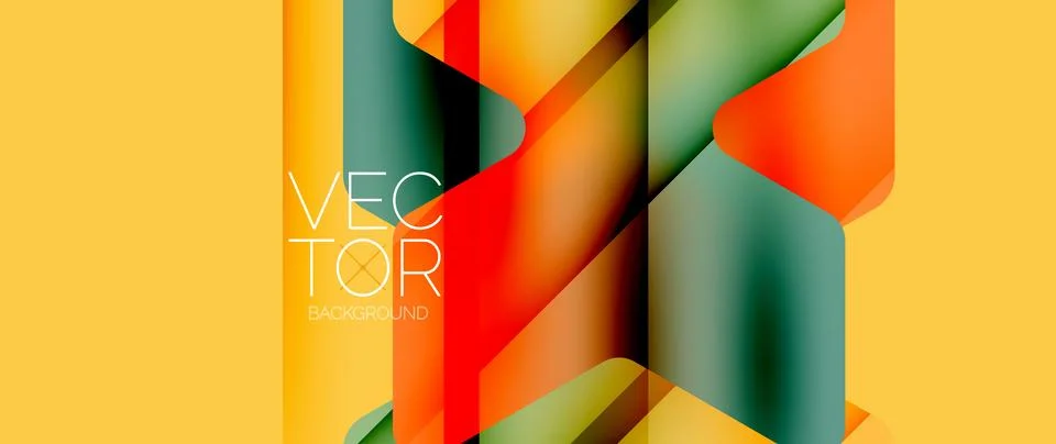 Fluid gradient arrow geometric minimal background. Vibrant, captivating liquid Stock-Illustration