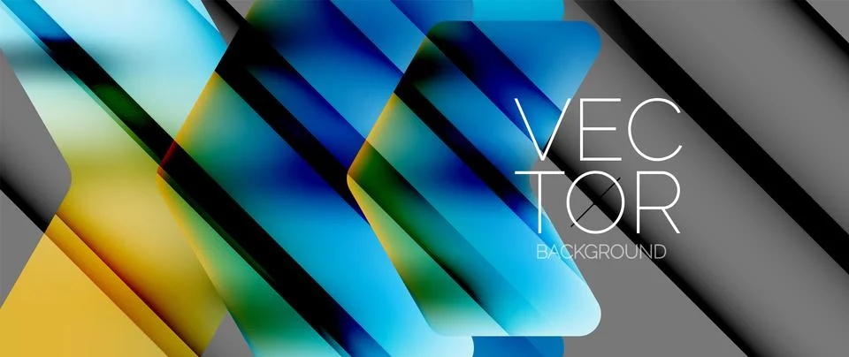 Fluid gradient arrow geometric minimal background. Vibrant, captivating liquid Stock Illustration