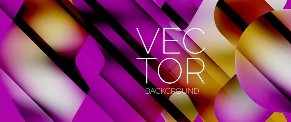 Fluid gradient arrow geometric minimal background. Vibrant, captivating liquid Stock-Illustration