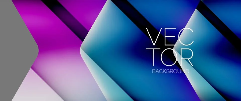 Fluid gradient arrow geometric minimal background. Vibrant, captivating liquid 스톡 일러스트