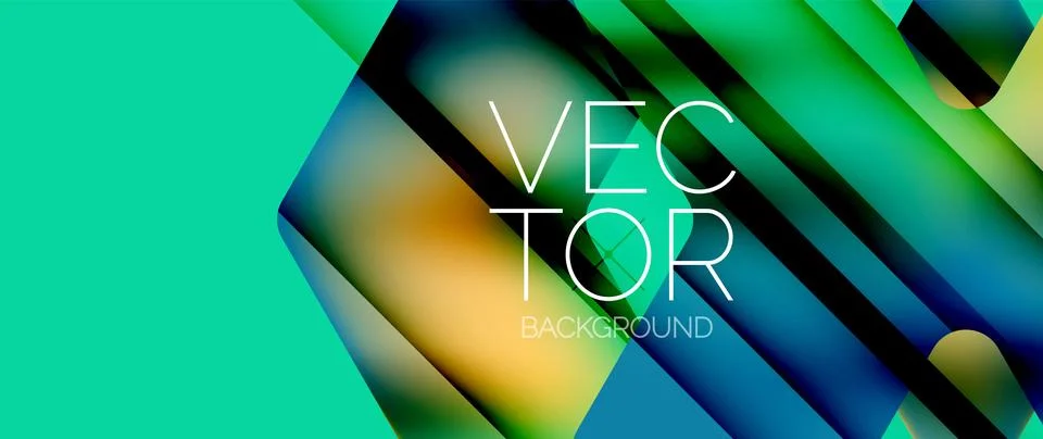 Fluid gradient arrow geometric minimal background. Vibrant, captivating liquid Stock Illustration