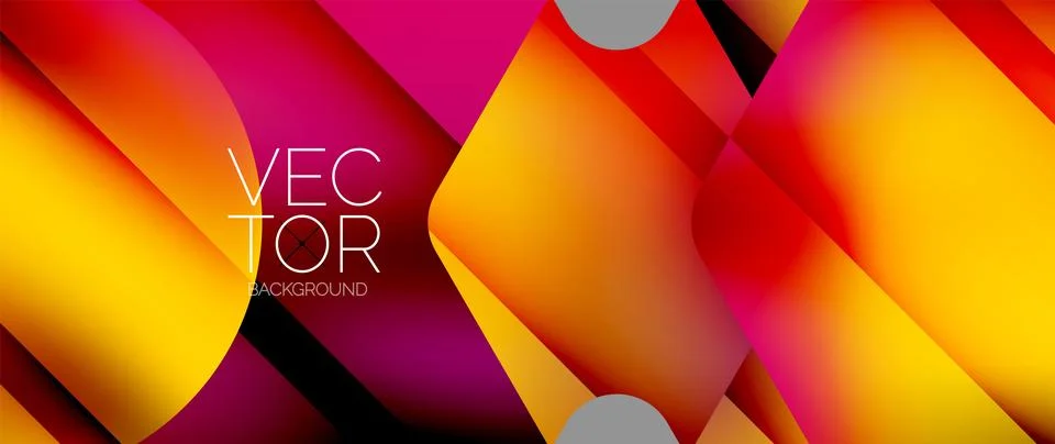Fluid gradient arrow geometric minimal background. Vibrant, captivating liquid 스톡 일러스트