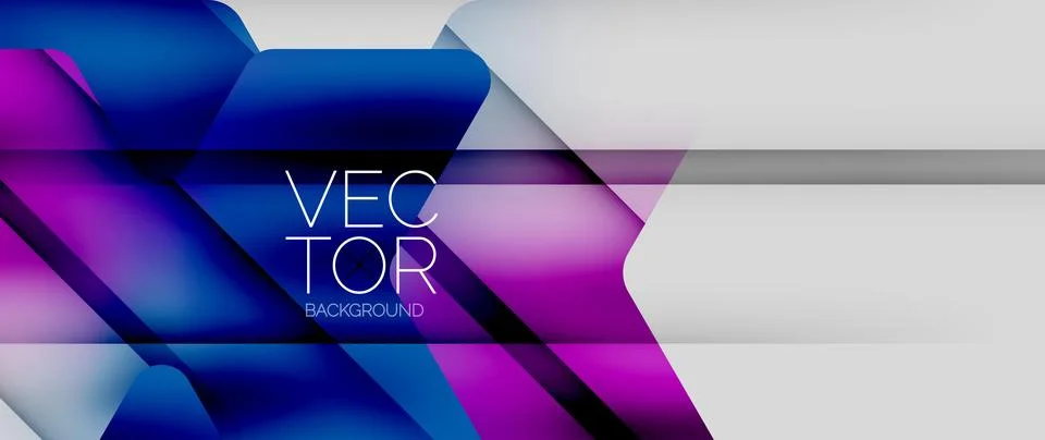 Fluid gradient arrow geometric minimal background. Vibrant, captivating liquid Stock Illustration