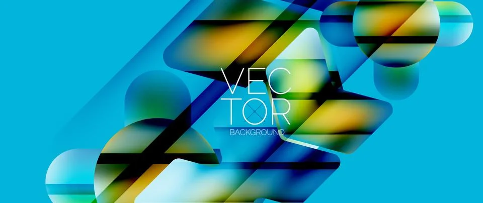 Fluid gradient arrow geometric minimal background. Vibrant, captivating liquid Stock Illustration
