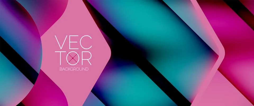 Fluid gradient arrow geometric minimal background. Vibrant, captivating liquid 스톡 일러스트
