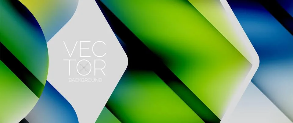 Fluid gradient arrow geometric minimal background. Vibrant, captivating liquid Illustrazione stock