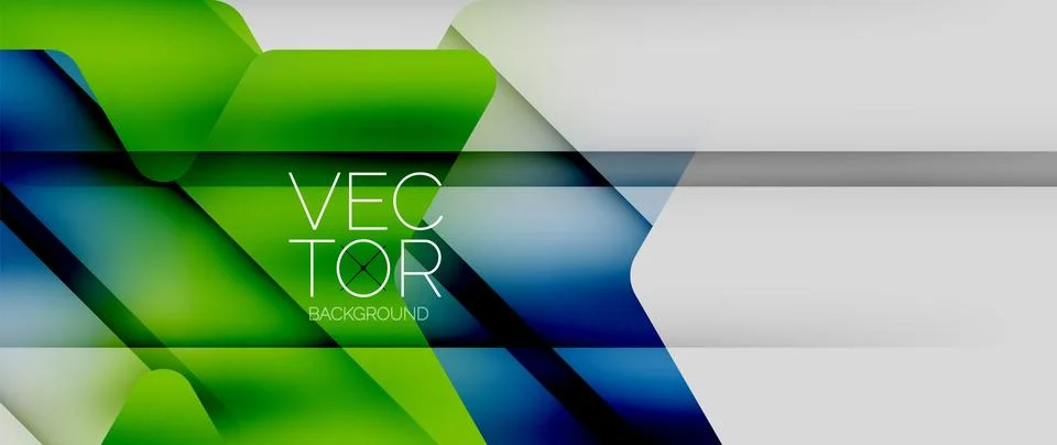 Fluid gradient arrow geometric minimal background. Vibrant, captivating liquid Stock Illustration