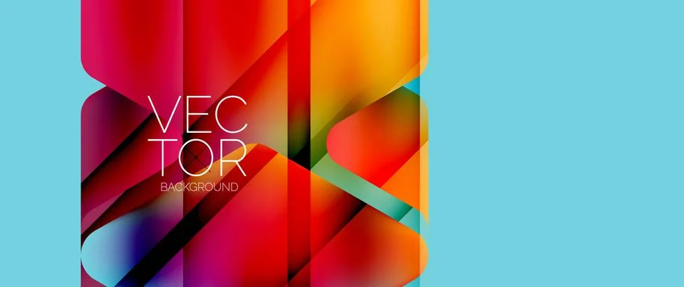 Fluid gradient arrow geometric minimal background. Vibrant, captivating liquid Stock Illustration