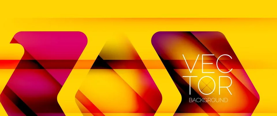 Fluid gradient arrow geometric minimal background. Vibrant, captivating liquid Stock Illustration