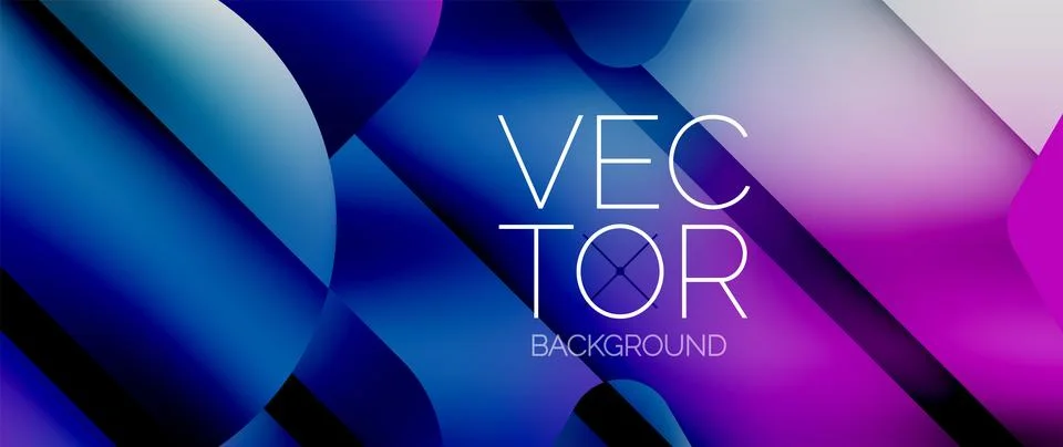 Fluid gradient arrow geometric minimal background. Vibrant, captivating liquid Stock Illustration