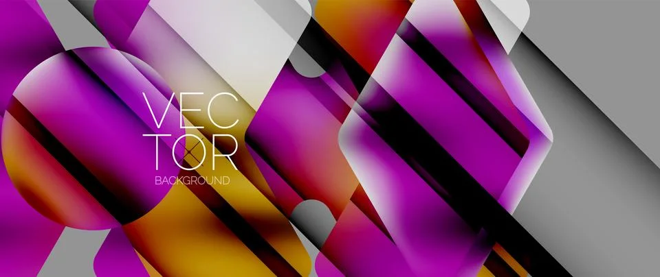 Fluid gradient arrow geometric minimal background. Vibrant, captivating liquid Illustrazione stock