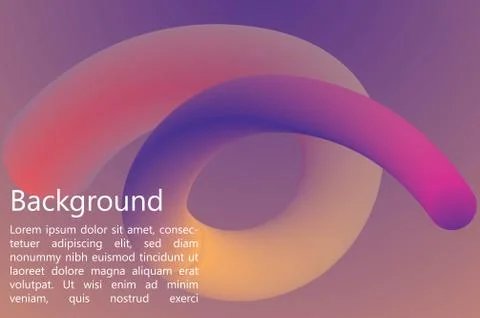 Fluid Gradient Background. Awesome Colorful Background. Editable Vector. Stock Illustration