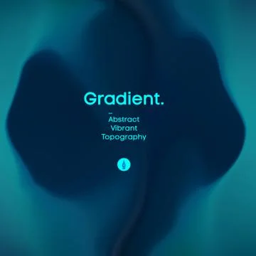 Fluid gradient background design. Futuristic liquid abstract colorful wallpaper Illustrazione stock