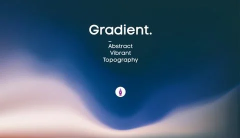 Fluid gradient background design. Futuristic liquid abstract colorful wallpaper Illustrazione stock