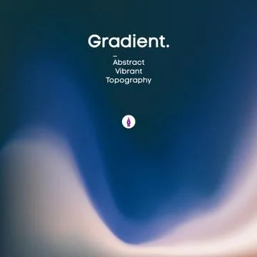 Fluid gradient background design. Futuristic liquid abstract colorful wallpaper Stock Illustration